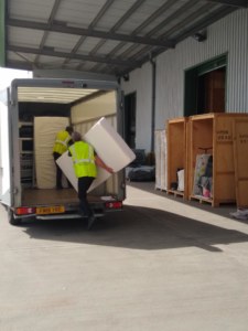 Too Good Too Waste picking up items from CAMA Storage