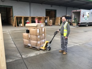 Darren Jones helping Reuse Network
